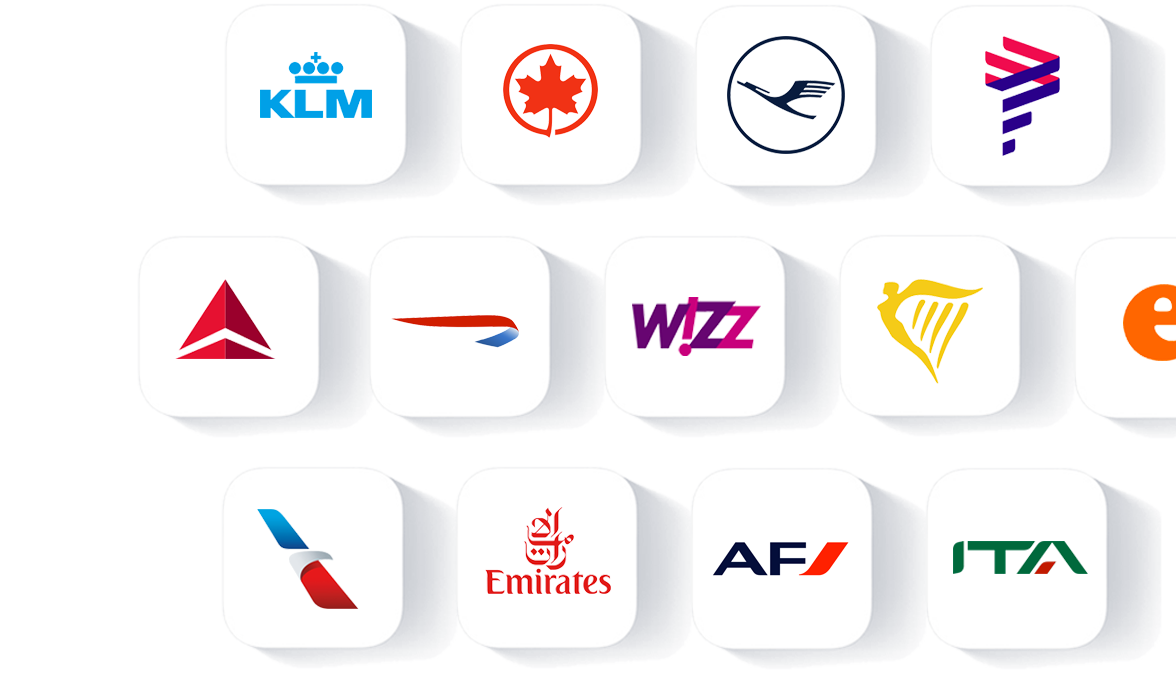 We work with over 5000 airlines